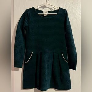 H&M Girls Holiday Hunter Green Dress